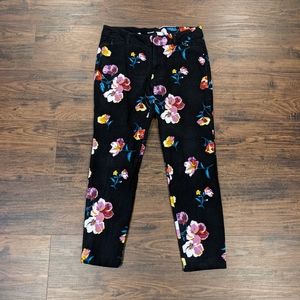 Old Navy Pixie Size 6 Floral Chino Ankle Pant